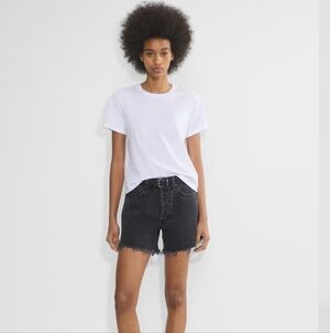 Aritzia Denim Forum Ex BF Black Shorts